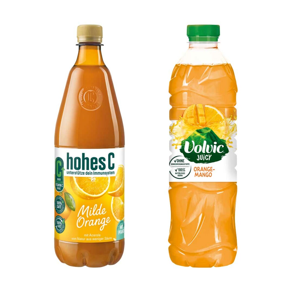 HOHES C SAFT Oder VOLVIC JUICY Versch Sorten Je 1 L Fl Zzgl 0 25