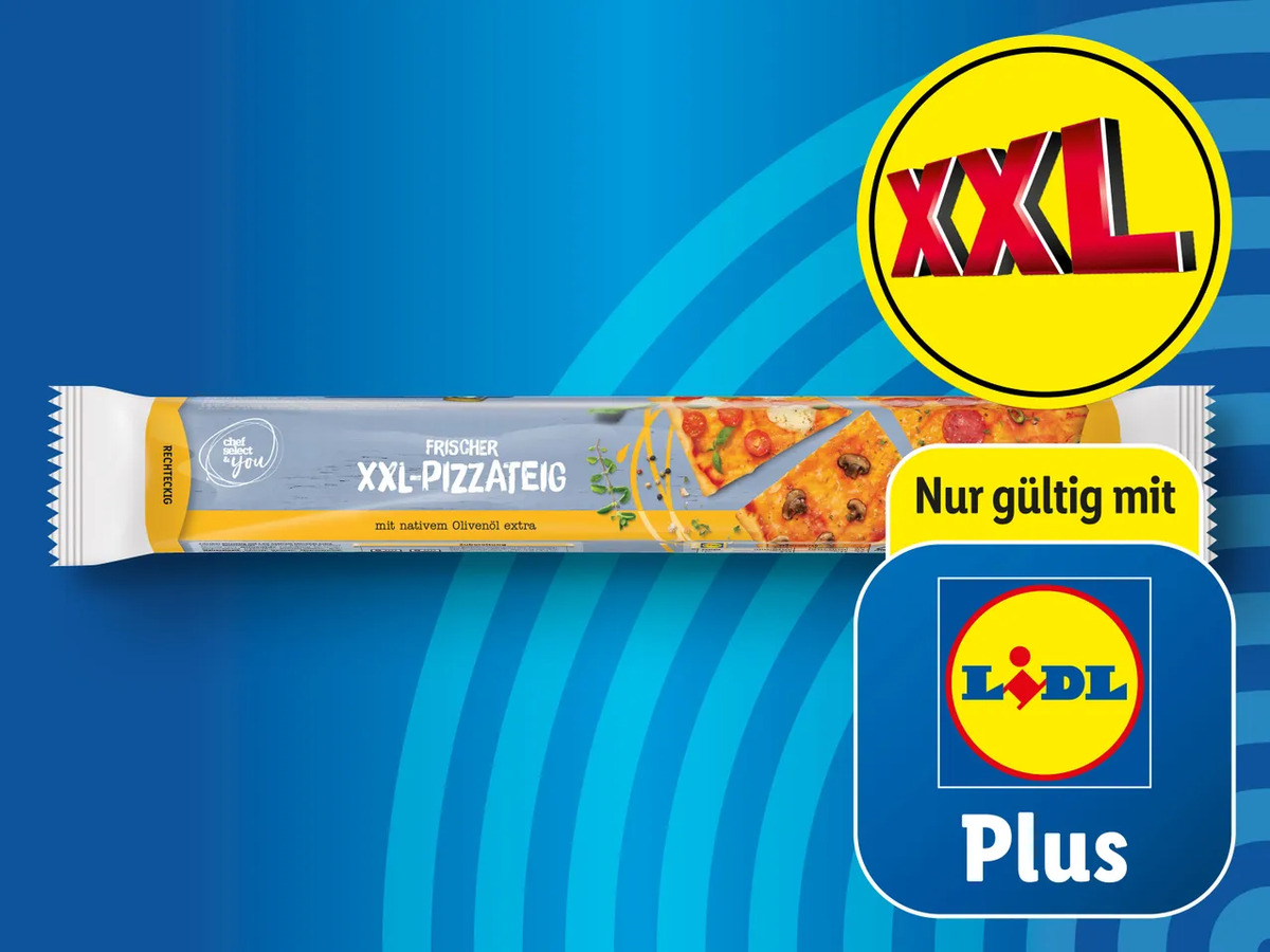 Chef Select & You Frischer XXLPizzateig, 550 g von Lidl ansehen!