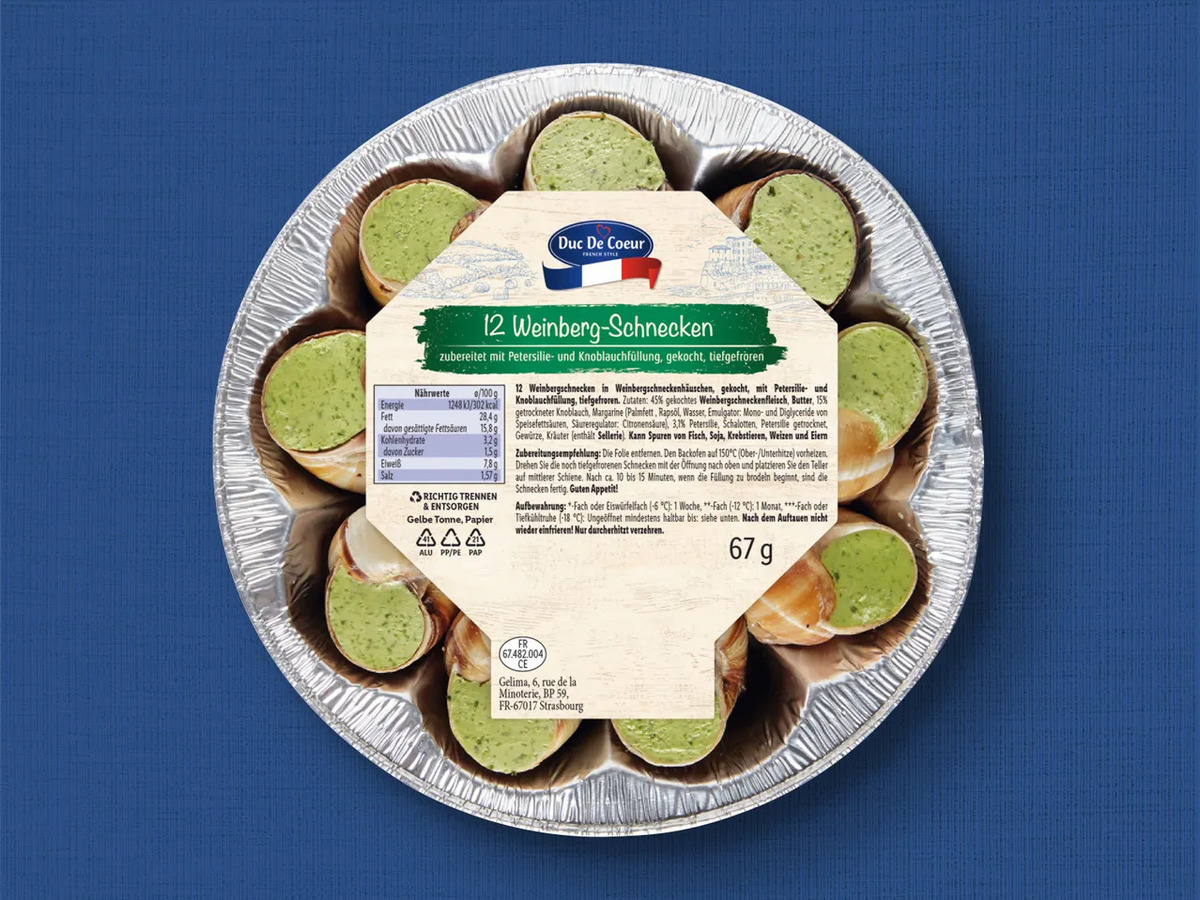 Bild 1 von Duc de Coeur Weinberg-Schnecken, 
         67 g