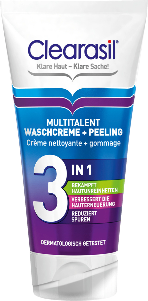 Bild 1 von Clearasil Waschcreme & Peeling 3in1