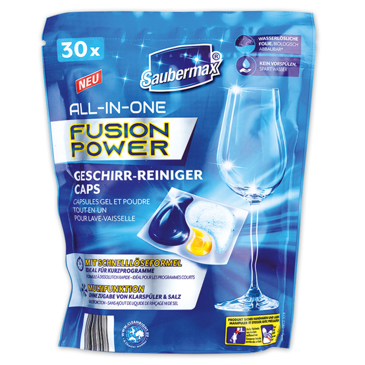 Bild 1 von Saubermax Geschirr-Reiniger Caps Fusion Power