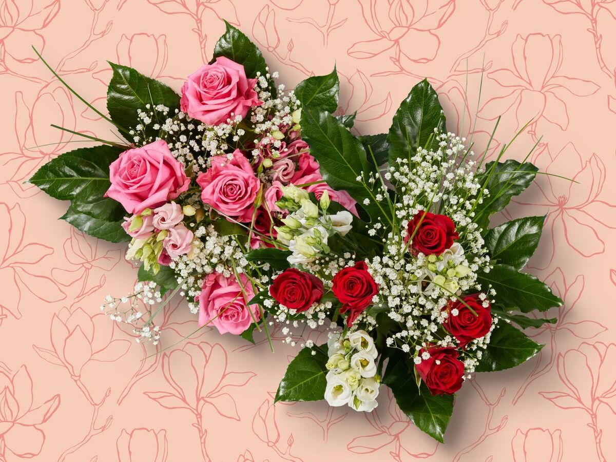 Bild 1 von Lisianthus-Rosenstrauß, 
        14 Stiele  Strauß