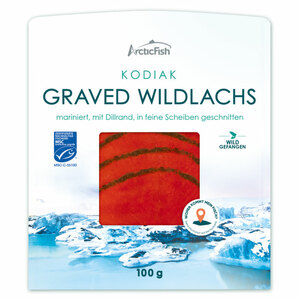 Arctic Fish Kodiak Graved Wildlachs