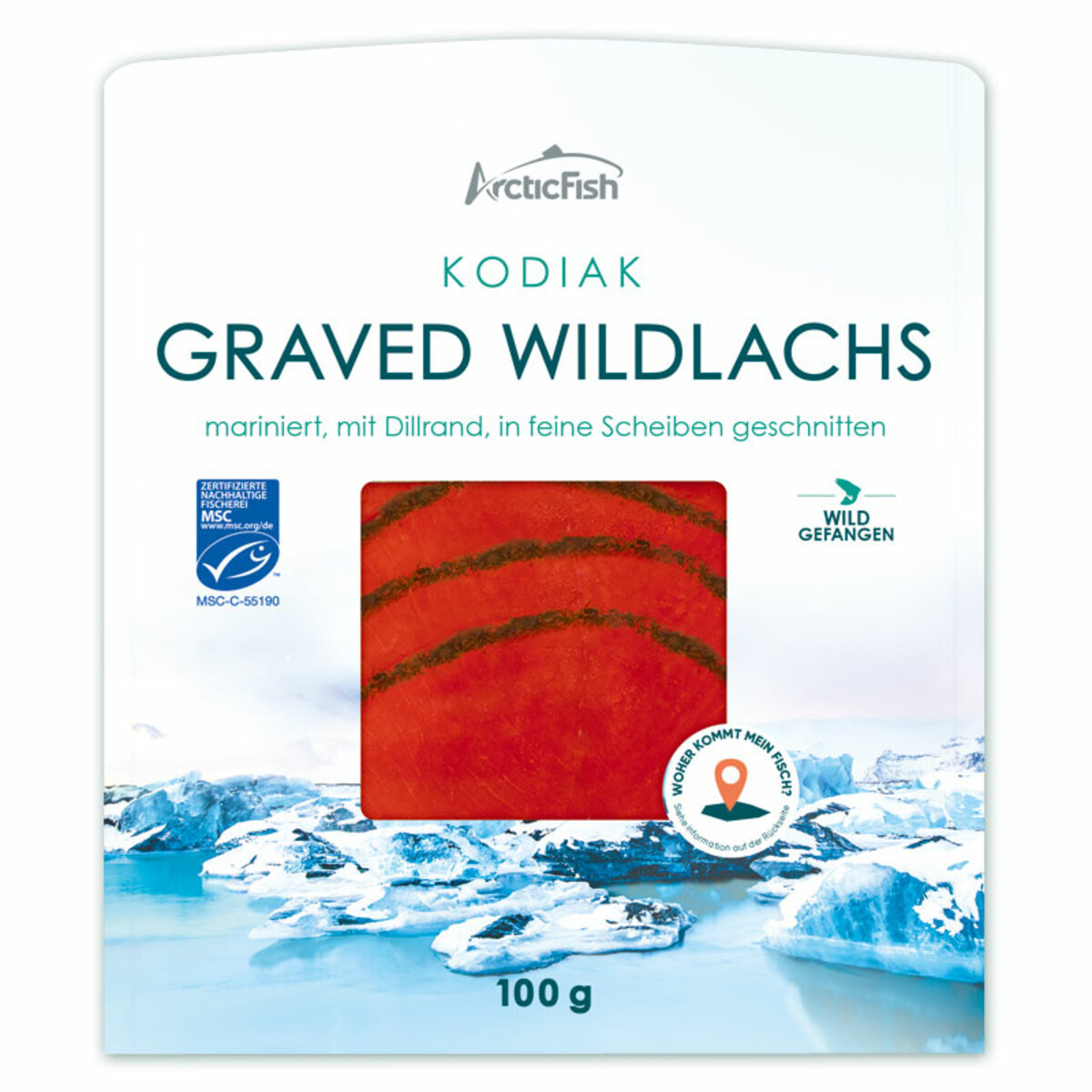 Bild 1 von Arctic Fish Kodiak Graved Wildlachs
