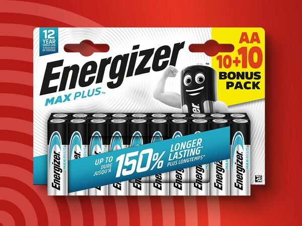 Bild 1 von Energizer Max Plus AA/AAA, 
         20 Stück