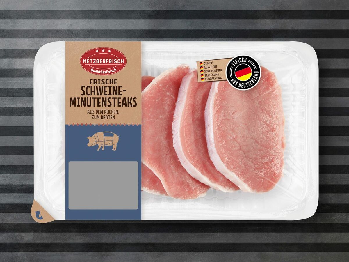 Bild 1 von Metzgerfrisch Frische Schweine-Minutensteaks, 
         400 g