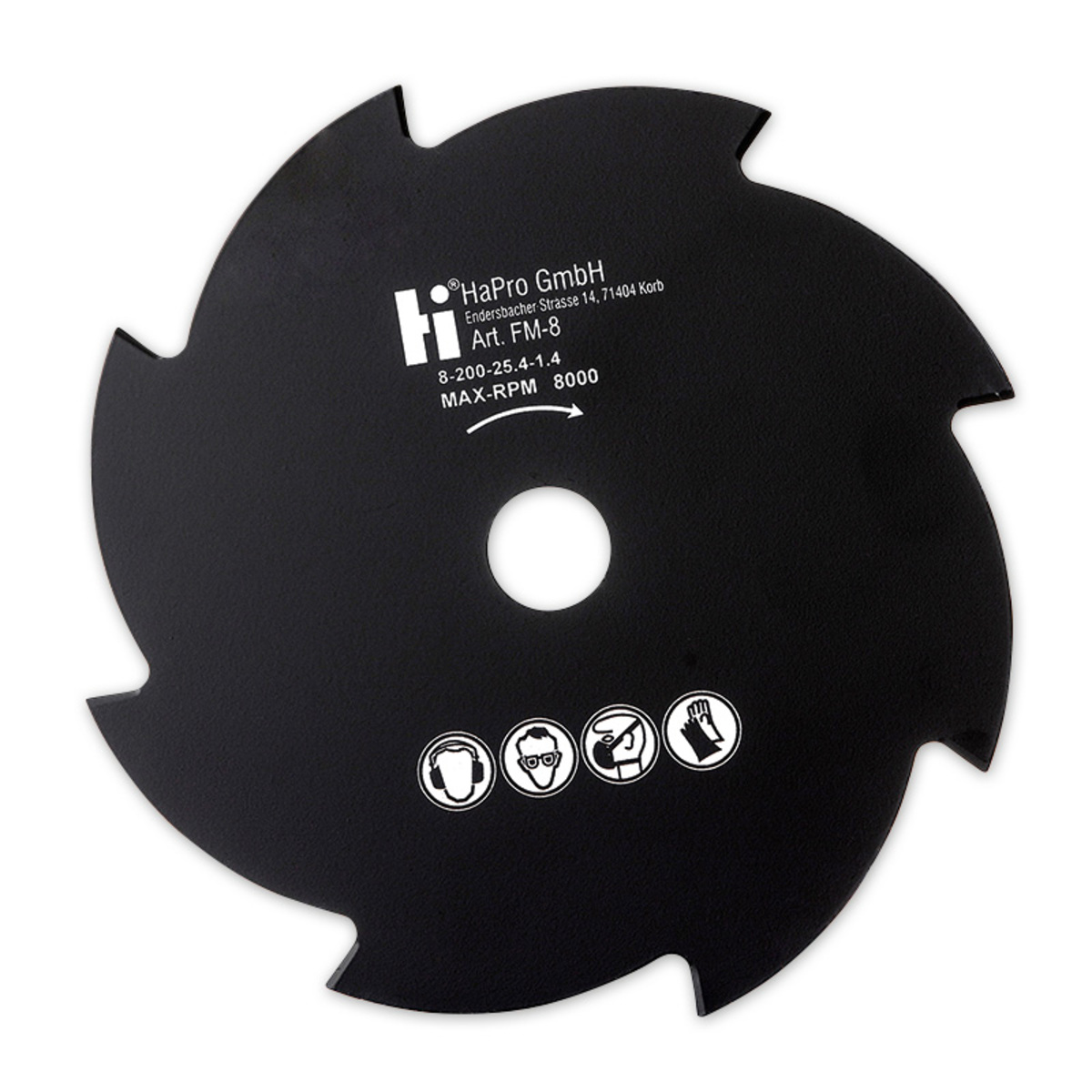 Bild 1 von Powertec Garden 8-Zahn-Freischneidmesser