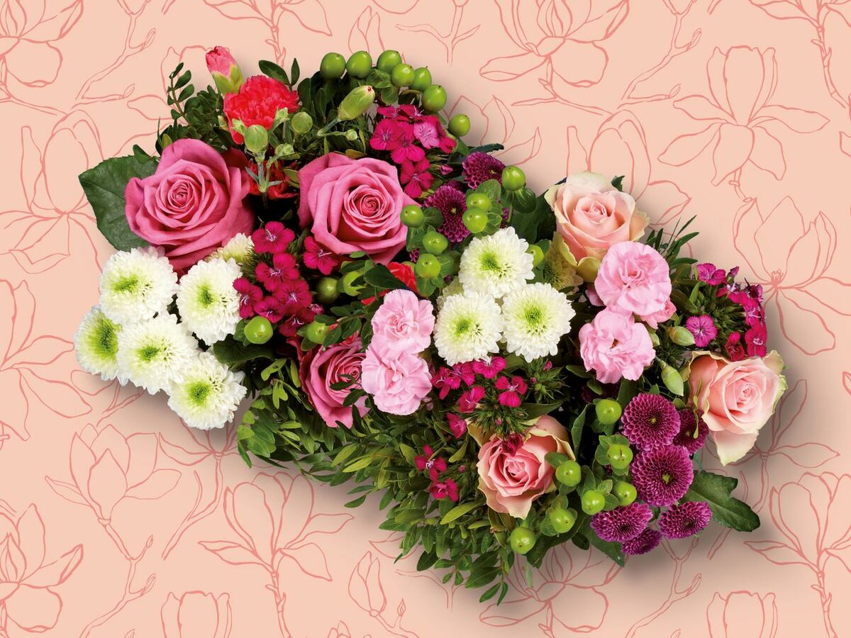 Bild 1 von Strauß mit Rosen, 
        16 Stiele  Strauß