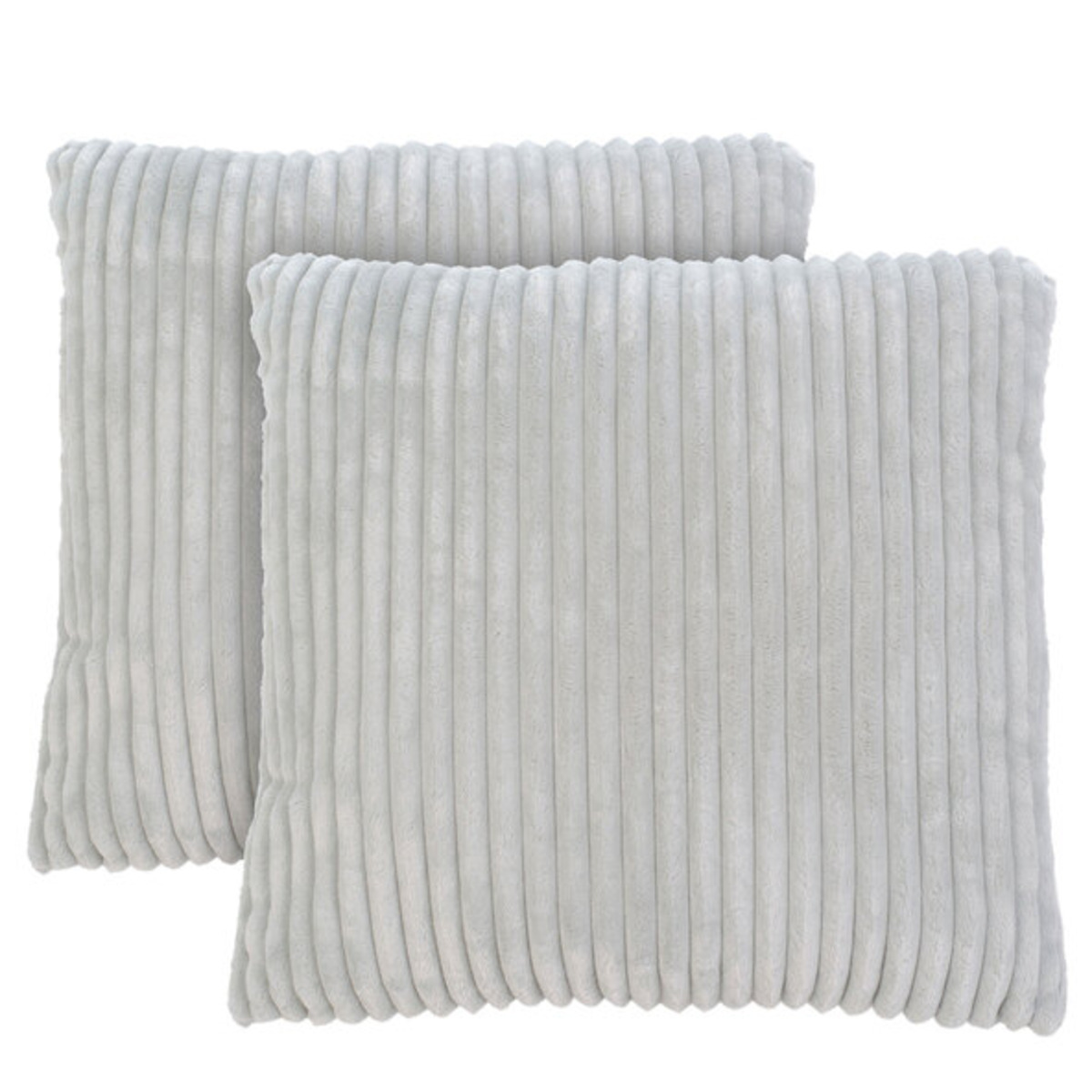 Bild 1 von Kissen in Cord-Optik, silber, 2er Set