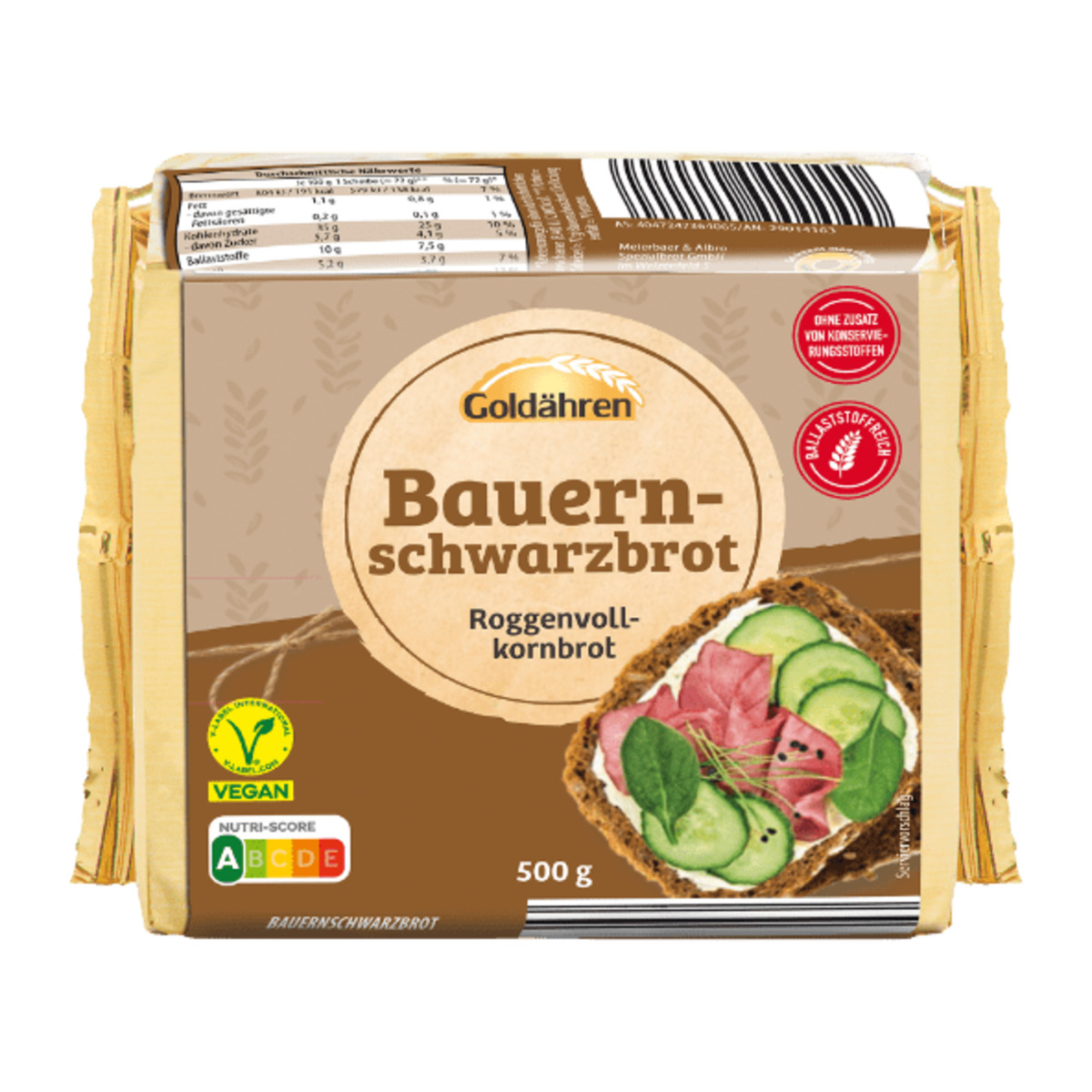 Bild 1 von GOLDÄHREN Bauernschwarzbrot