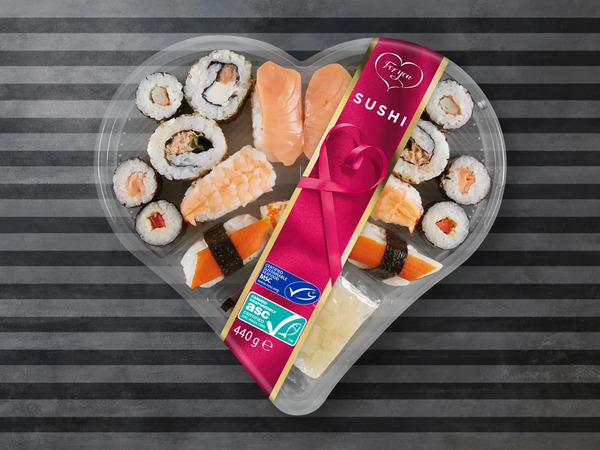 Bild 1 von For You ASC/MSC Sushi Herz, 
         440 g