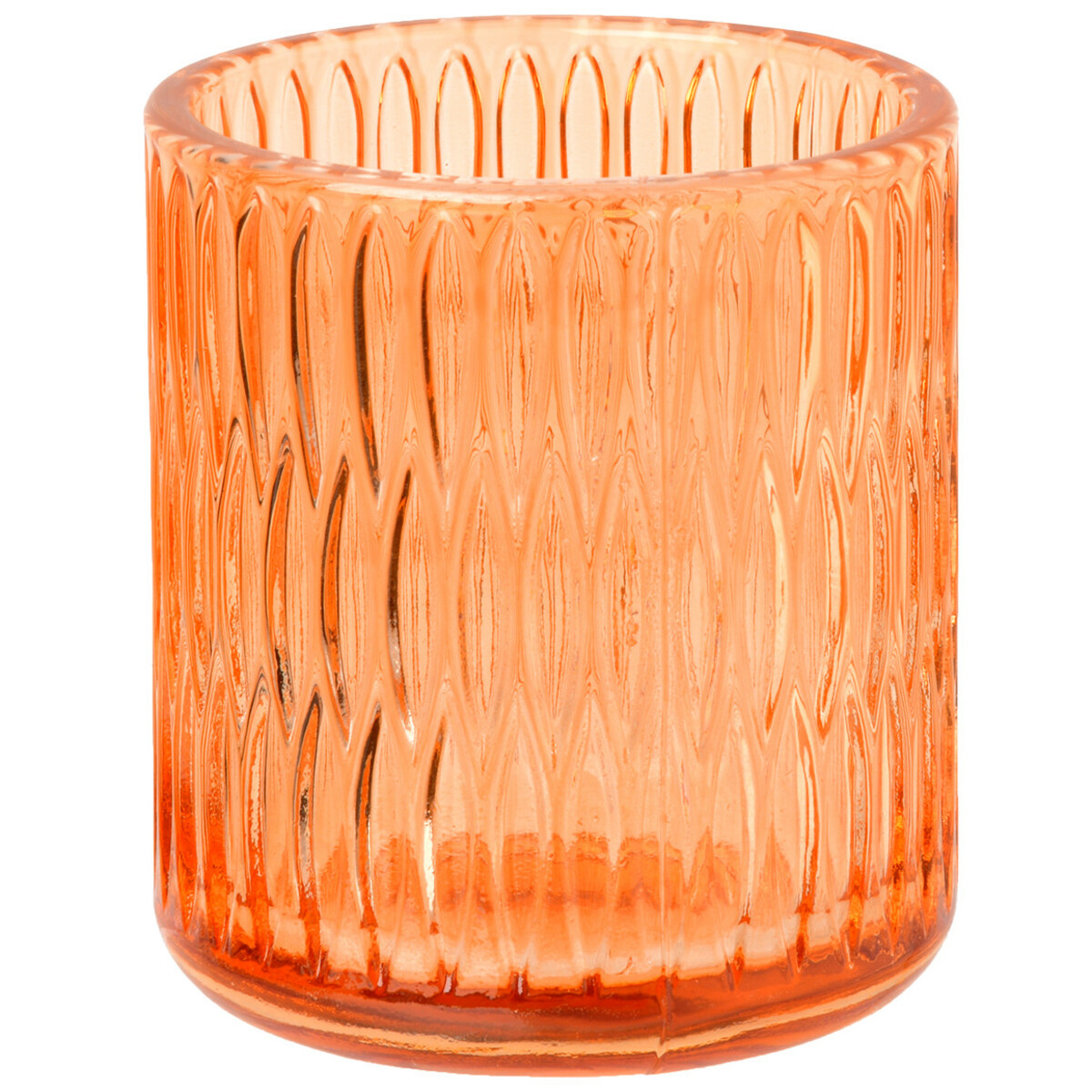 Bild 1 von Teelichthalter geriffelt ORANGE