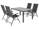 Bild 1 von LIVARNO home Alu-Premium-Set »Toronto« 5-teilig - Standardtisch & 4 Hochlehner gepolstert, anthrazit