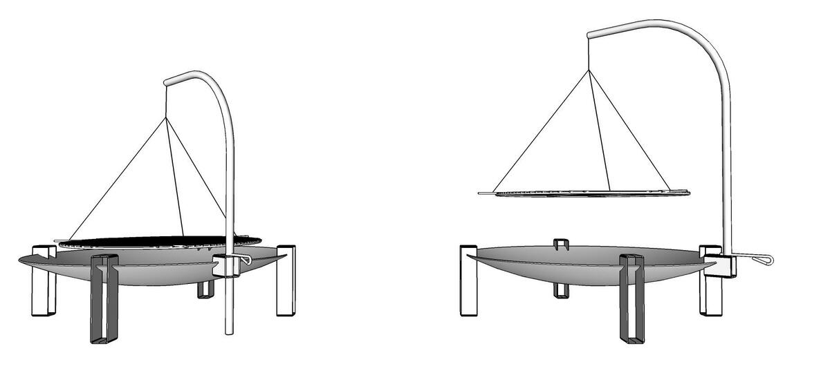 Bild 1 von GRILLROST SCHWENKGRILL-45CM DURCHMESSER
