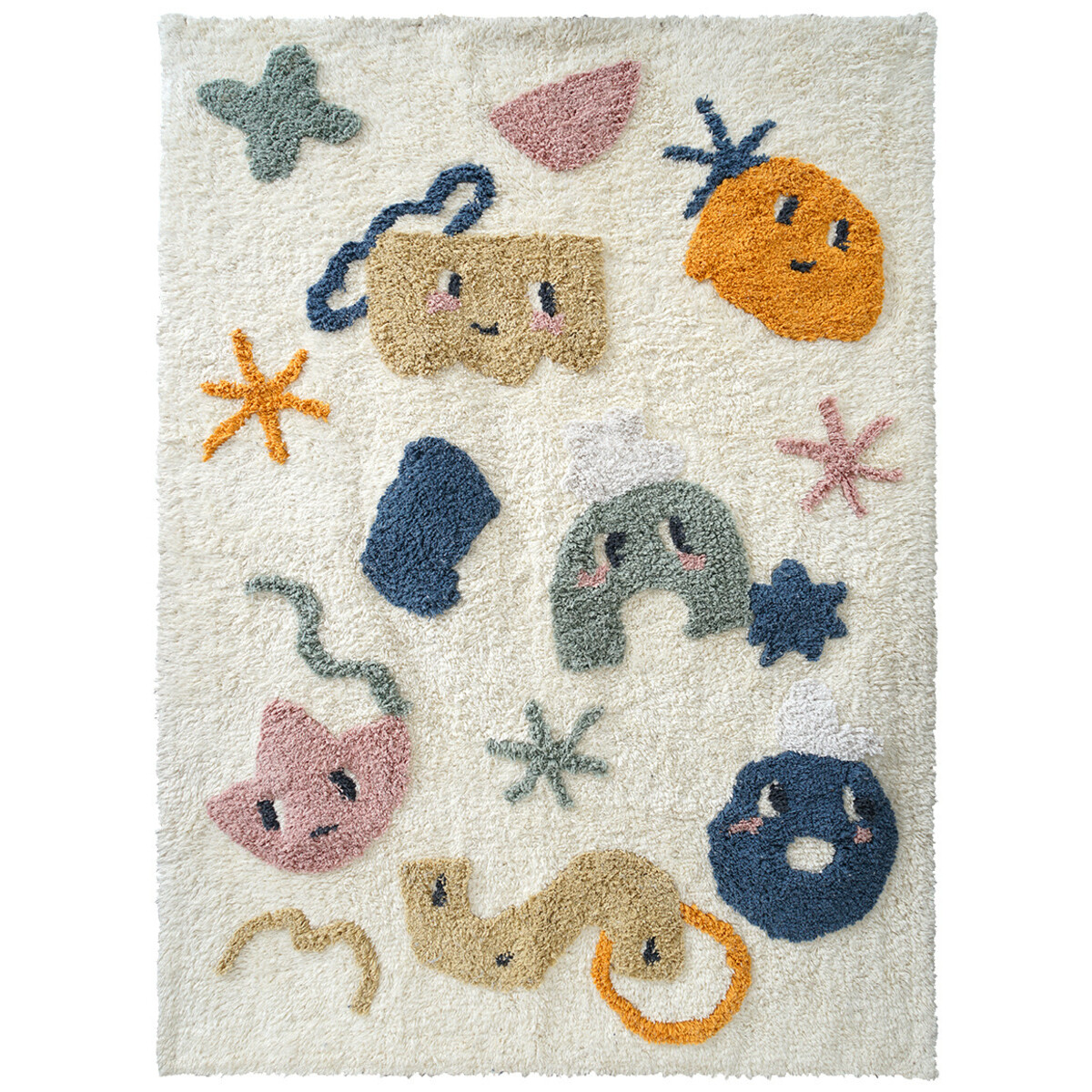 Bild 1 von Teppich mit Monster-Motiven WEISS