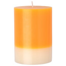 Bild 1 von Kerze in Zweifarbig ORANGE / CREME