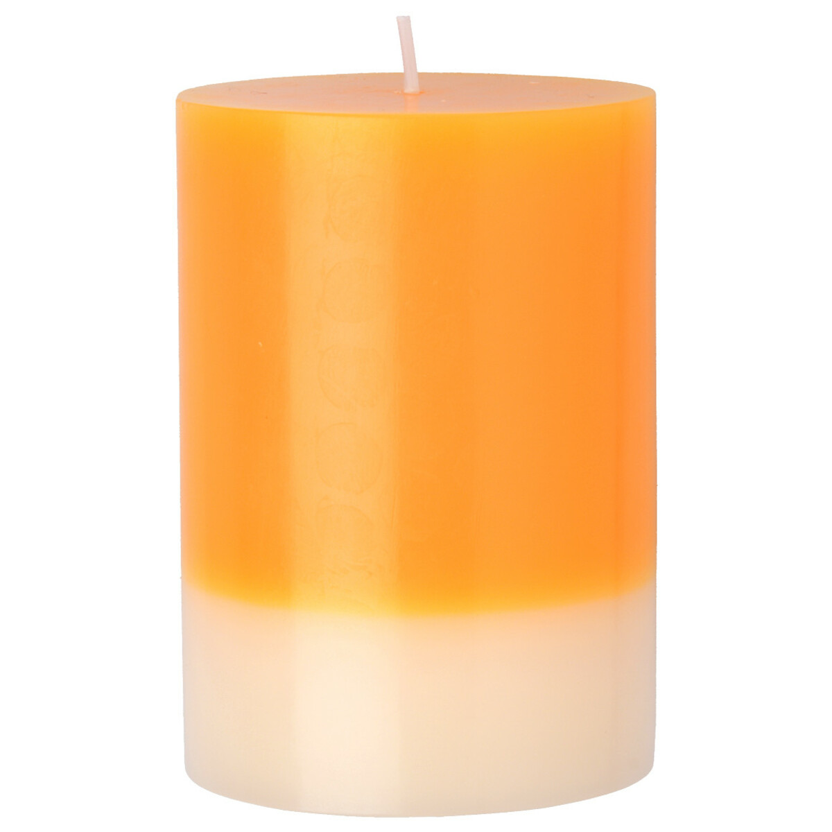 Bild 1 von Kerze in Zweifarbig ORANGE / CREME