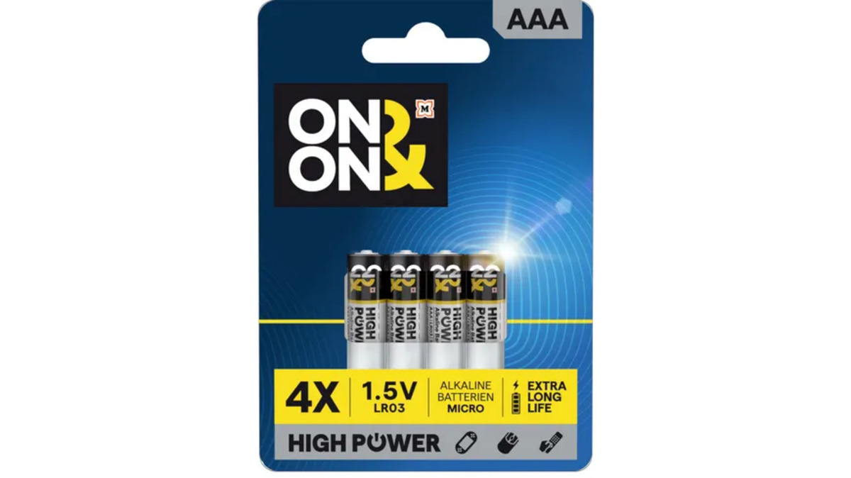 Bild 1 von ON&ON Batterien Micro AAA LR03 1,5V