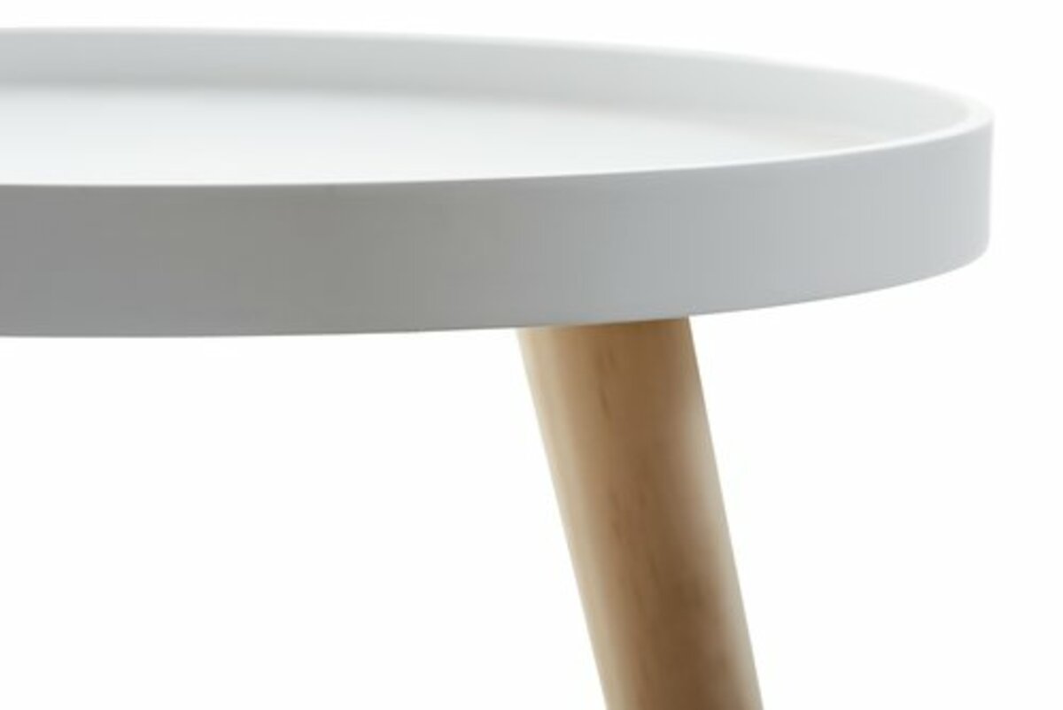 Bild 2 von Beistelltisch BAKKEBJERG Ø40 weiß/natur