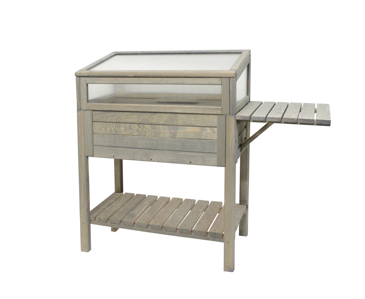 Bild 1 von HOCHBEET HOCHBEET MIT ABLAGEN GRAU, Grau