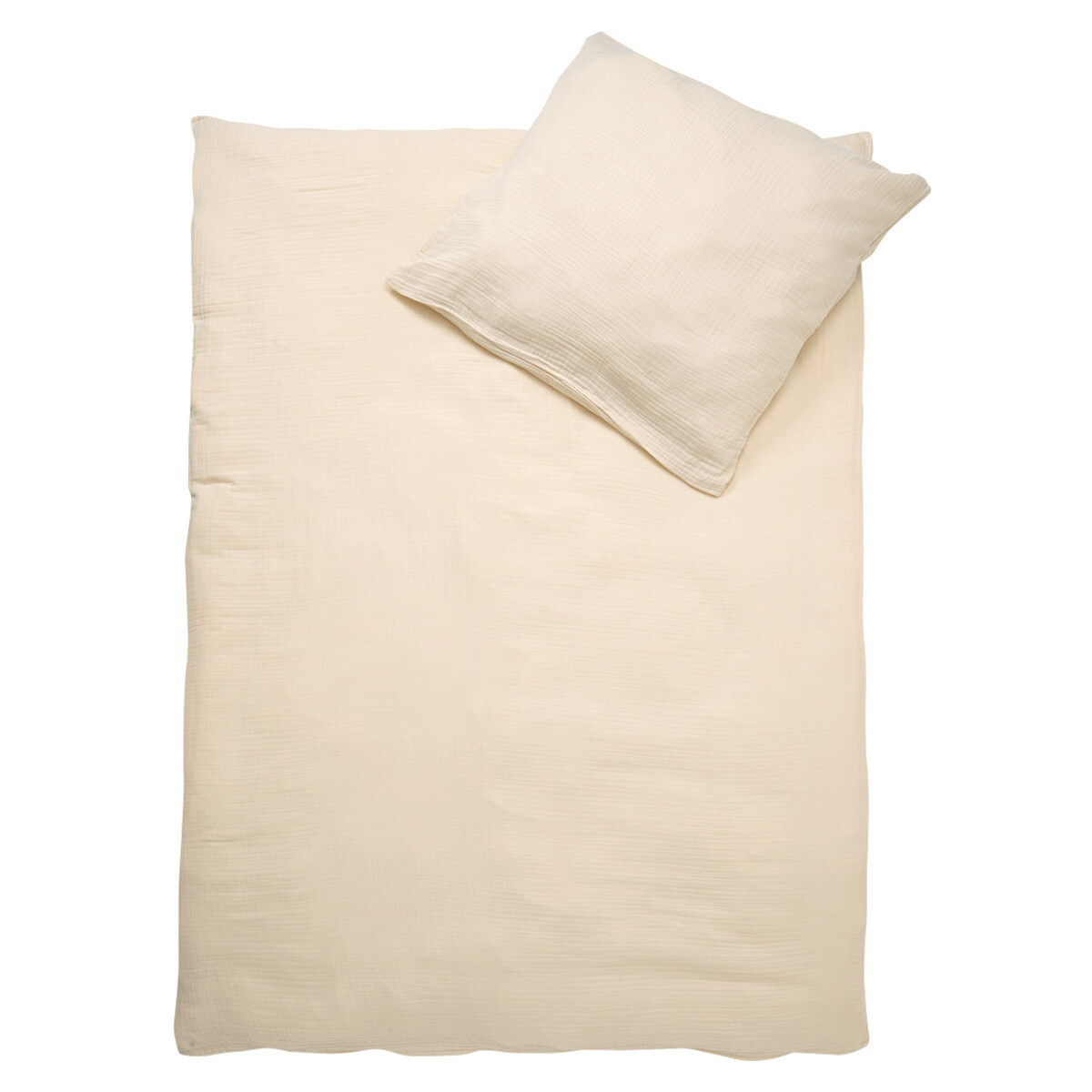 Bild 1 von Musselin Bettwäsche 155 x 220 cm unifarben HELLBEIGE