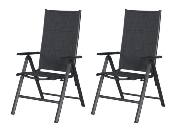 Bild 3 von LIVARNO home Alu-Premium-Set »Toronto« 9-teilig - Ausziehtisch & 8 Hochlehner gepolstert, anthrazit