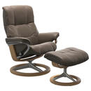 Bild 1 von Stressless Relaxsesselset Mayfair, Braun, Leder, Echtleder, Rindleder, Eiche, Schichtholz, 83x102x74 cm, Fußauswahl, Lederauswahl, Stoffauswahl, Relaxfunktion, Wohnzimmer, Sessel, Relaxsessel