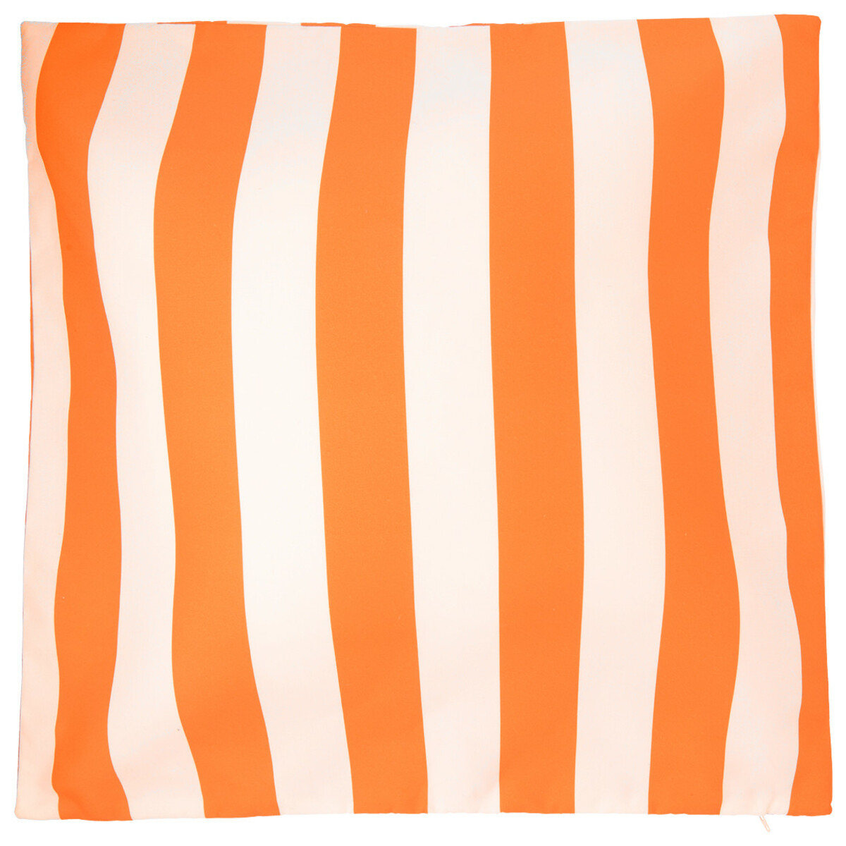 Bild 1 von Große Kissenhülle mit Streifen ORANGE / WEISS