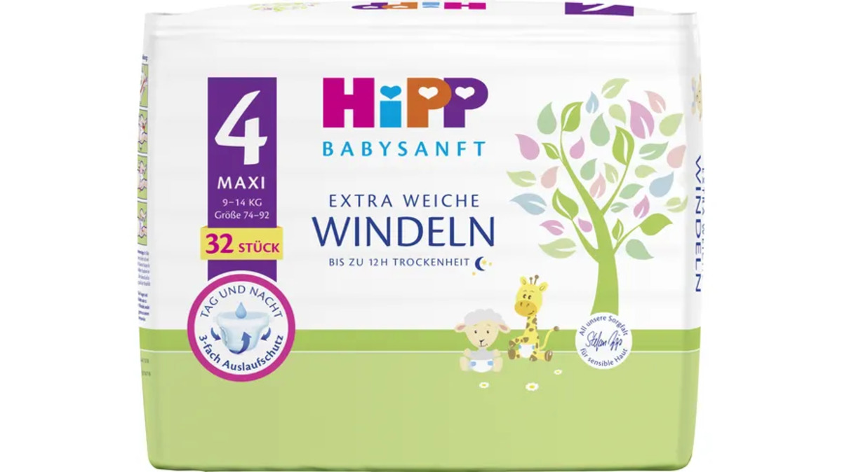 Bild 1 von Babysanft Windeln Maxi4 Carry 32 St
