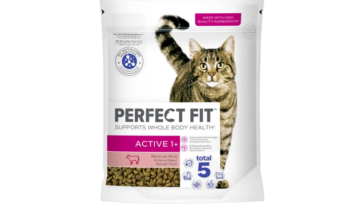 Bild 1 von PERFECT FIT™ Katzentrockenfutter Beutel Active 1+ mit Rind