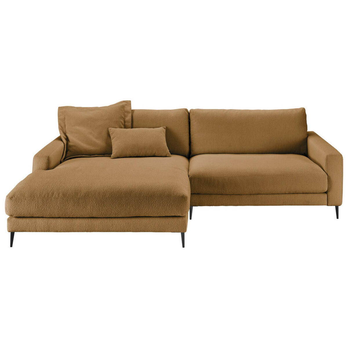 Bild 1 von Pure Home Lifestyle Ecksofa, Currygelb, Textil, 4-Sitzer, Ottomane links, L-Form, 272x190 cm, Goldenes M, Dgm, Typenauswahl, Fußauswahl, Stoffauswahl, planbar, seitenverkehrt erhältlich, Hocker Rü