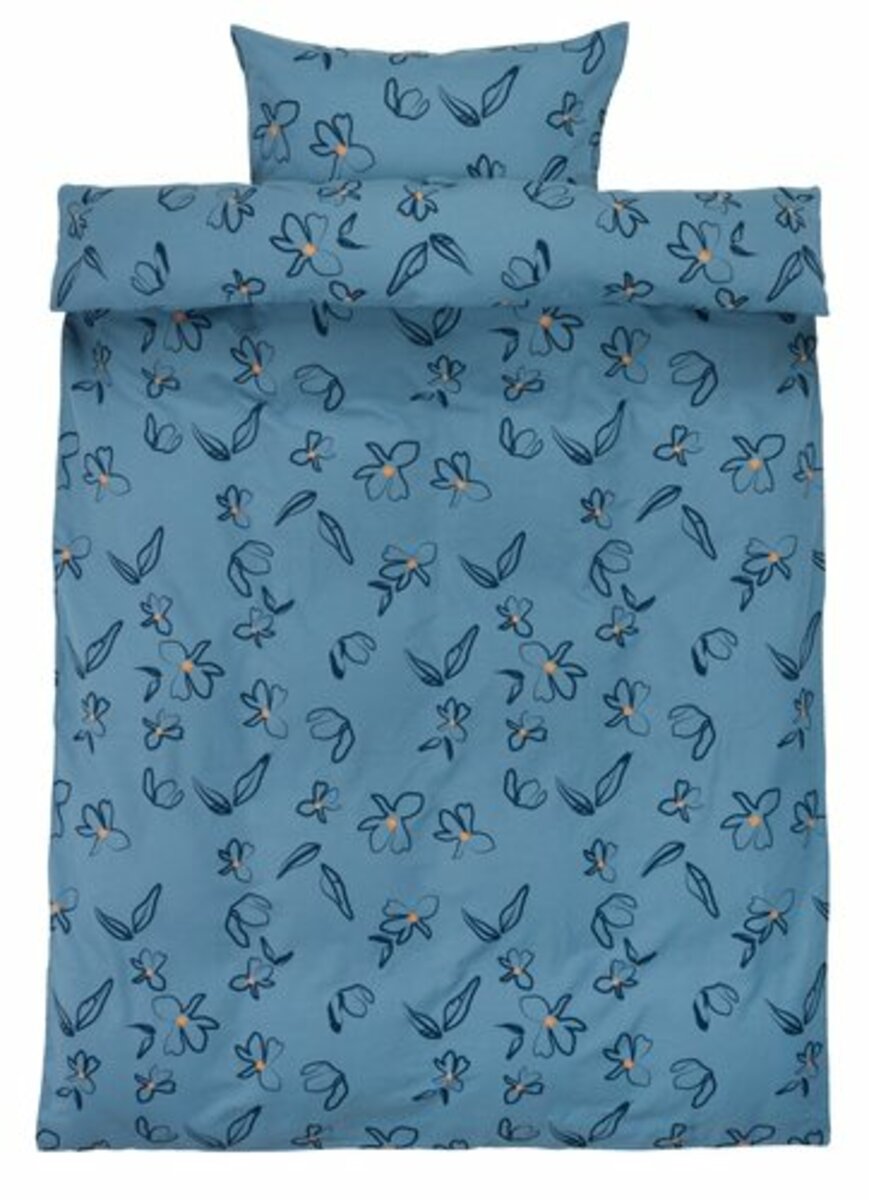 Bild 1 von Flanell-Bettwäsche MAJA 135x200 marineblau