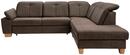 Bild 1 von Wohnlandschaft Manduria Dunkelbraun Mikrofaser, Dunkelbraun