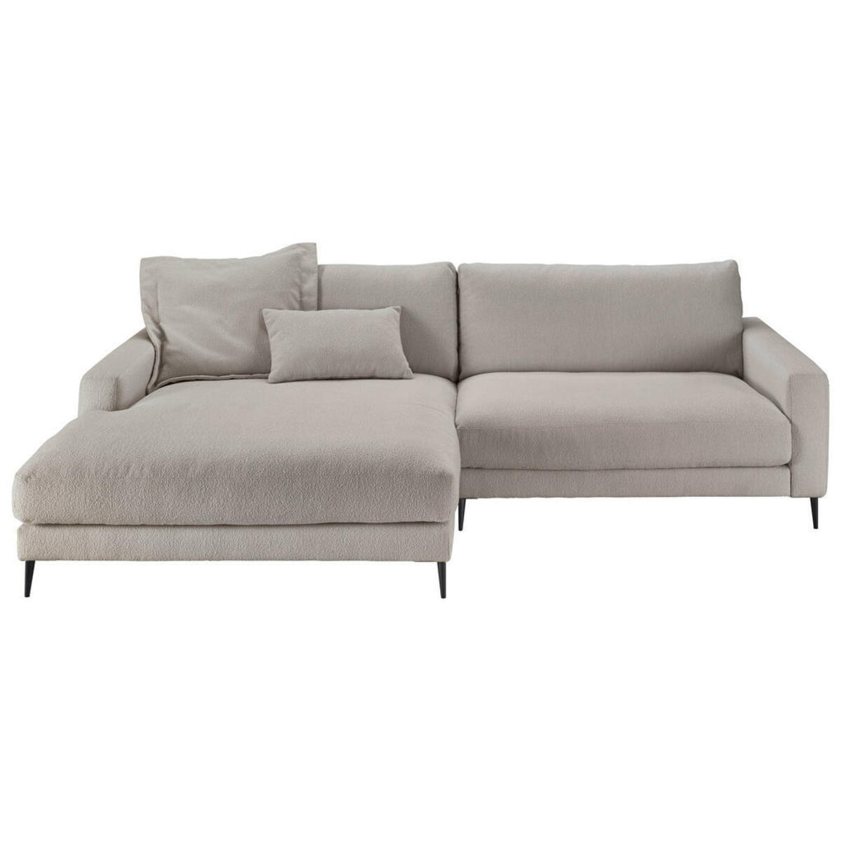 Bild 1 von Pure Home Lifestyle Ecksofa, Hellgrau, Textil, 4-Sitzer, Ottomane links, L-Form, 272x190 cm, Goldenes M, Dgm, Typenauswahl, Fußauswahl, Stoffauswahl, planbar, seitenverkehrt erhältlich, Hocker Rüc