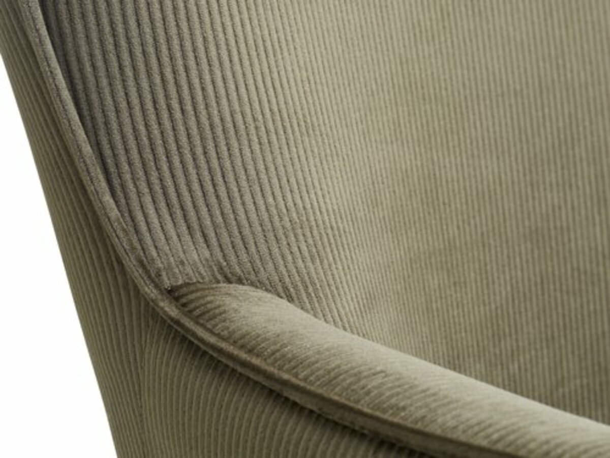 Bild 3 von Sessel HUNDESTED Cord grün/eichefarben