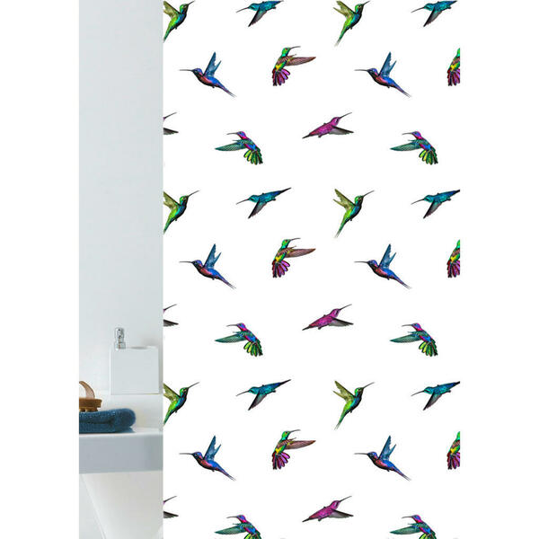 Bild 1 von Grund Duschvorhang Freedom, Mehrfarbig, Kunststoff, Vogel, 180x200 cm, Oeko-Tex® Standard 100, Made in Europe, Badtextilien, Duschvorhänge