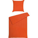 Bild 1 von Janine Bettwäsche, Orange, Textil, Uni, 135x200 cm, Textiles Vertrauen - Oeko-Tex®, bügelfrei, pflegeleicht, atmungsaktiv, hautfreundlich, saugfähig, Schlaftextilien, Bettwäsche, Bettwäsche