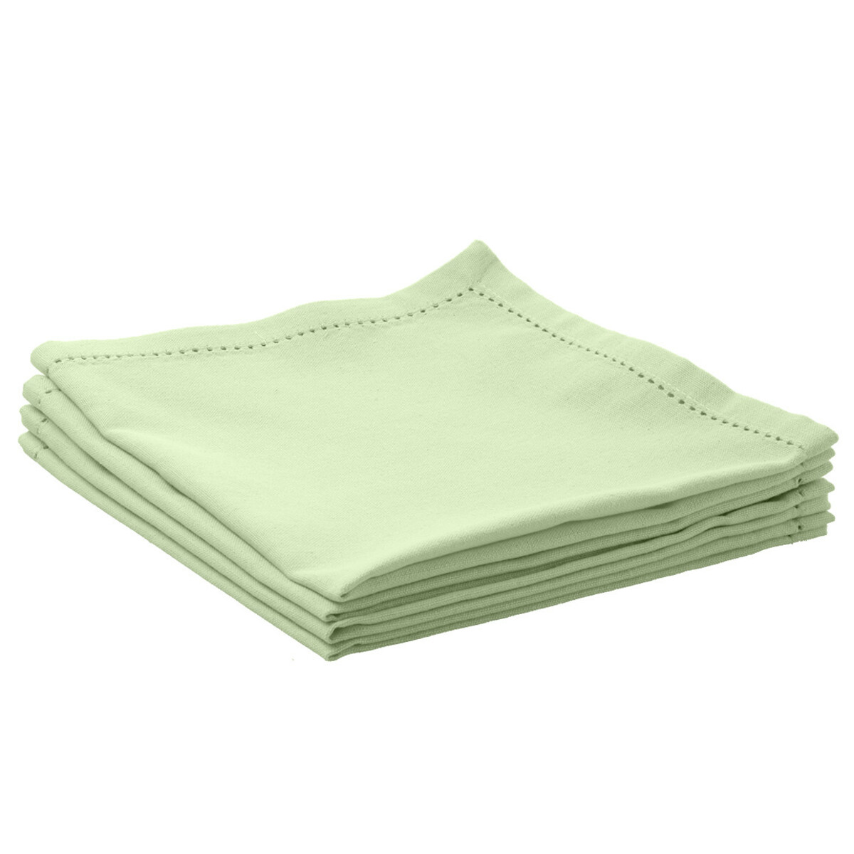 Bild 1 von 4 Servietten mit Lochstickerei HELLGRÜN