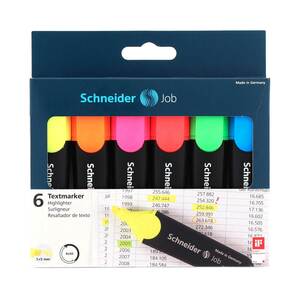 Schneider Textmarker Job 6er Etui 1+5 mm