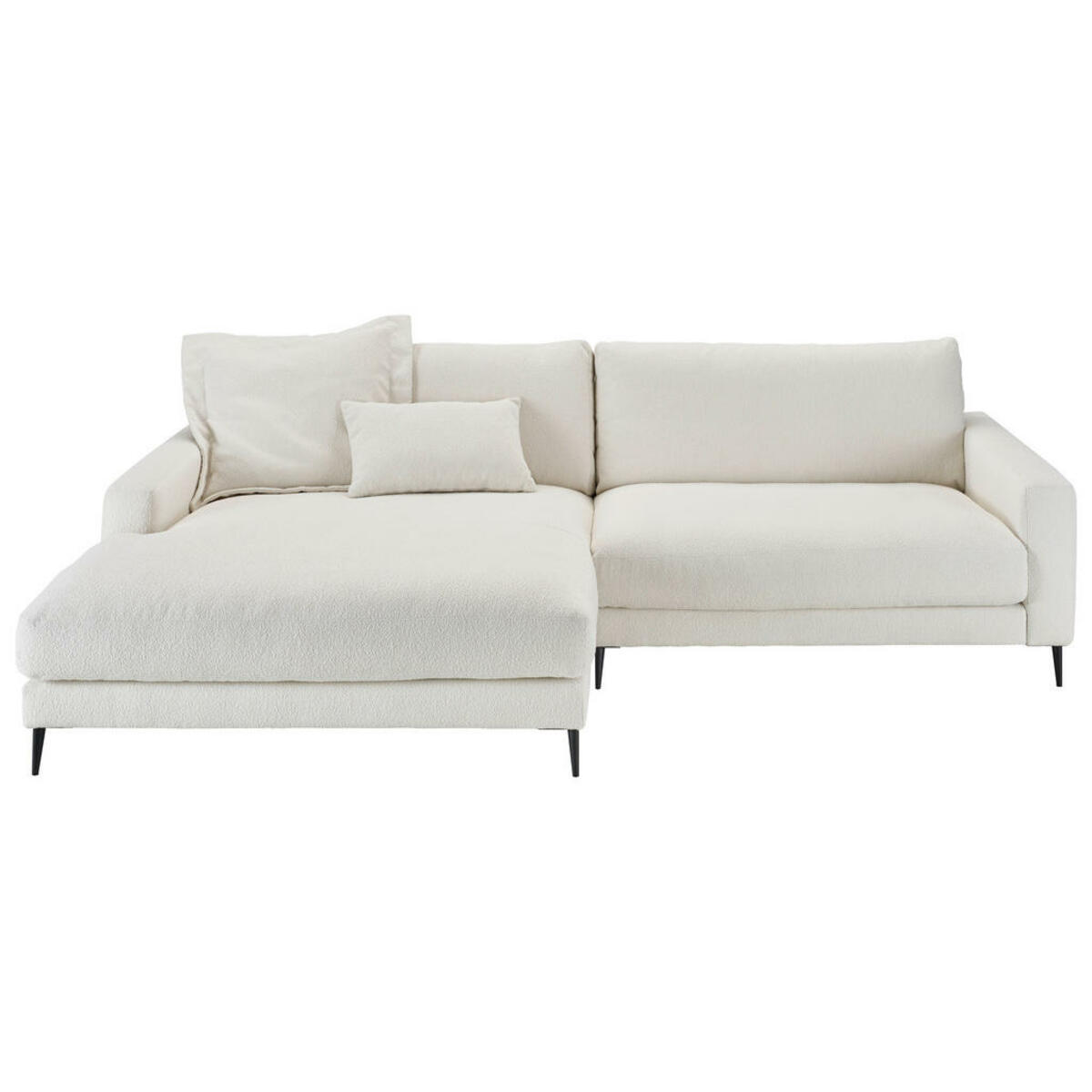 Bild 1 von Pure Home Lifestyle Ecksofa, Weiß, Textil, 4-Sitzer, Ottomane links, L-Form, 272x190 cm, Goldenes M, Dgm, Typenauswahl, Fußauswahl, Stoffauswahl, planbar, seitenverkehrt erhältlich, Hocker Rücken