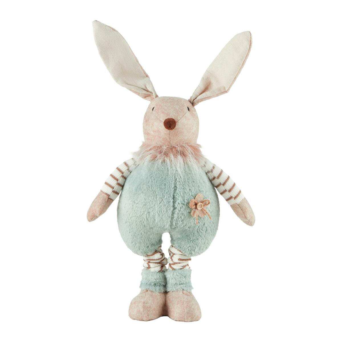 Bild 1 von Osterhase Fluffy in Weiß/Beige/Salbeigrün, Weiß, Beige, Salbeigrün