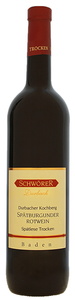 Weinhaus Schwörer Durbacher Kochberg Spätburgunder Spätlese trocken 0,75L