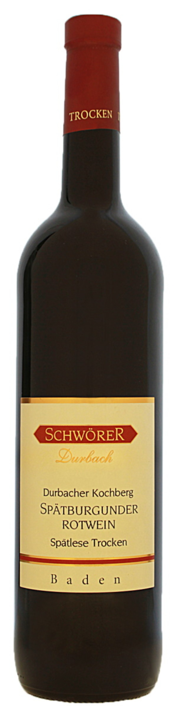 Bild 1 von Weinhaus Schwörer Durbacher Kochberg Spätburgunder Spätlese trocken 0,75L