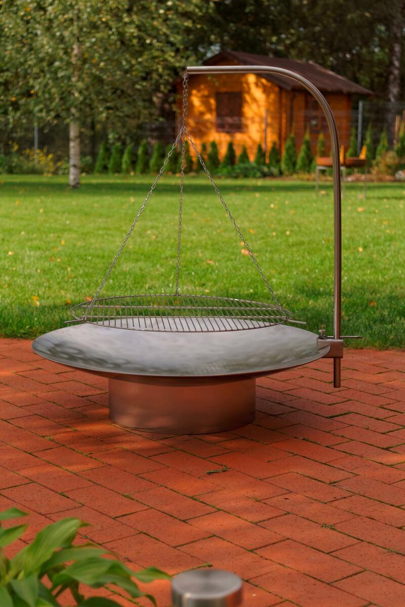 Bild 1 von DREIBEIN SCHWENKGRILL-63CM DURCHMESSER, Edelstahlfarben