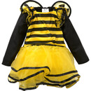 Bild 1 von Kostüm Biene mit abnehmbaren Flügeln GELB / SCHWARZ