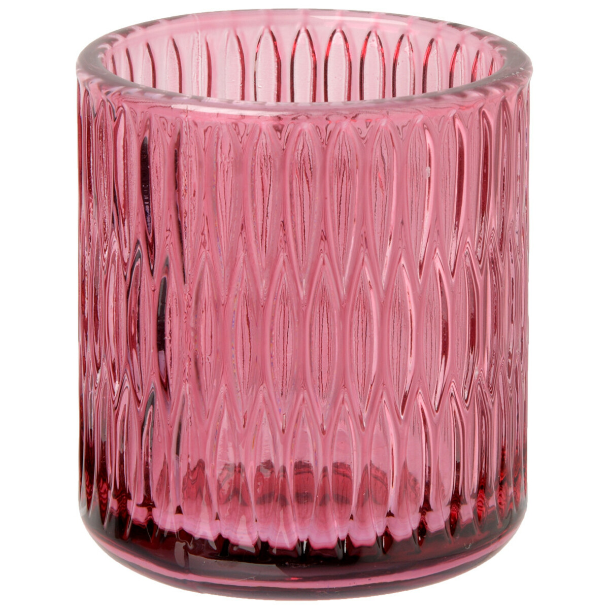Bild 1 von Teelichthalter geriffelt LILA