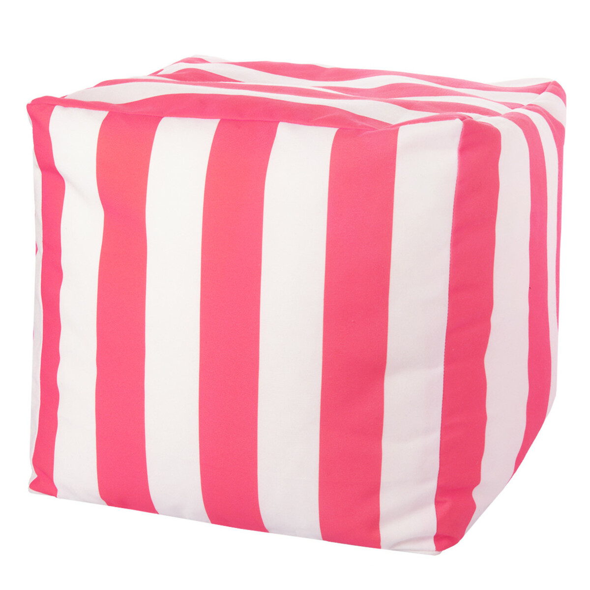 Bild 1 von Sitzpouf in Würfelform PINK / WEISS