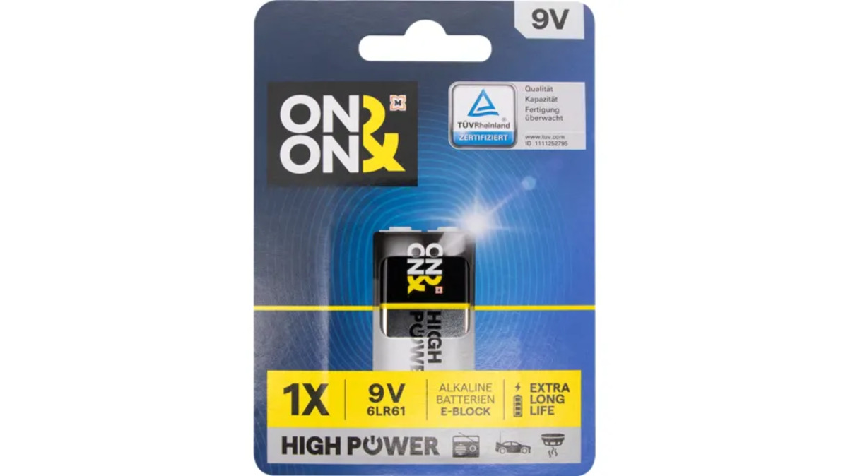 Bild 1 von ON&ON Batterien Alkaline 6LR61 9V