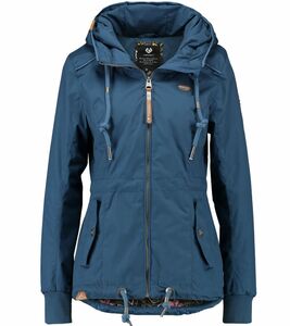 ragwear Danka Damen Outdoor-Jacke Winter-Jacke mit Kapuze PETA-Approved 2231-60003 2040 Blau