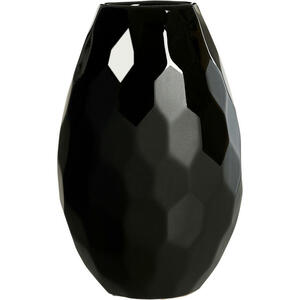 Ritzenhoff Breker Vase Onyx, Schwarz, Keramik, bauchig, 16x26x16 cm, Dekoration, Vasen, Keramikvasen
